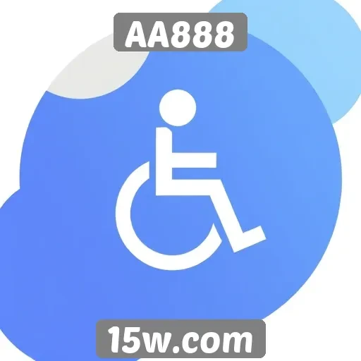 Acessibilidade e recursos do site AA888